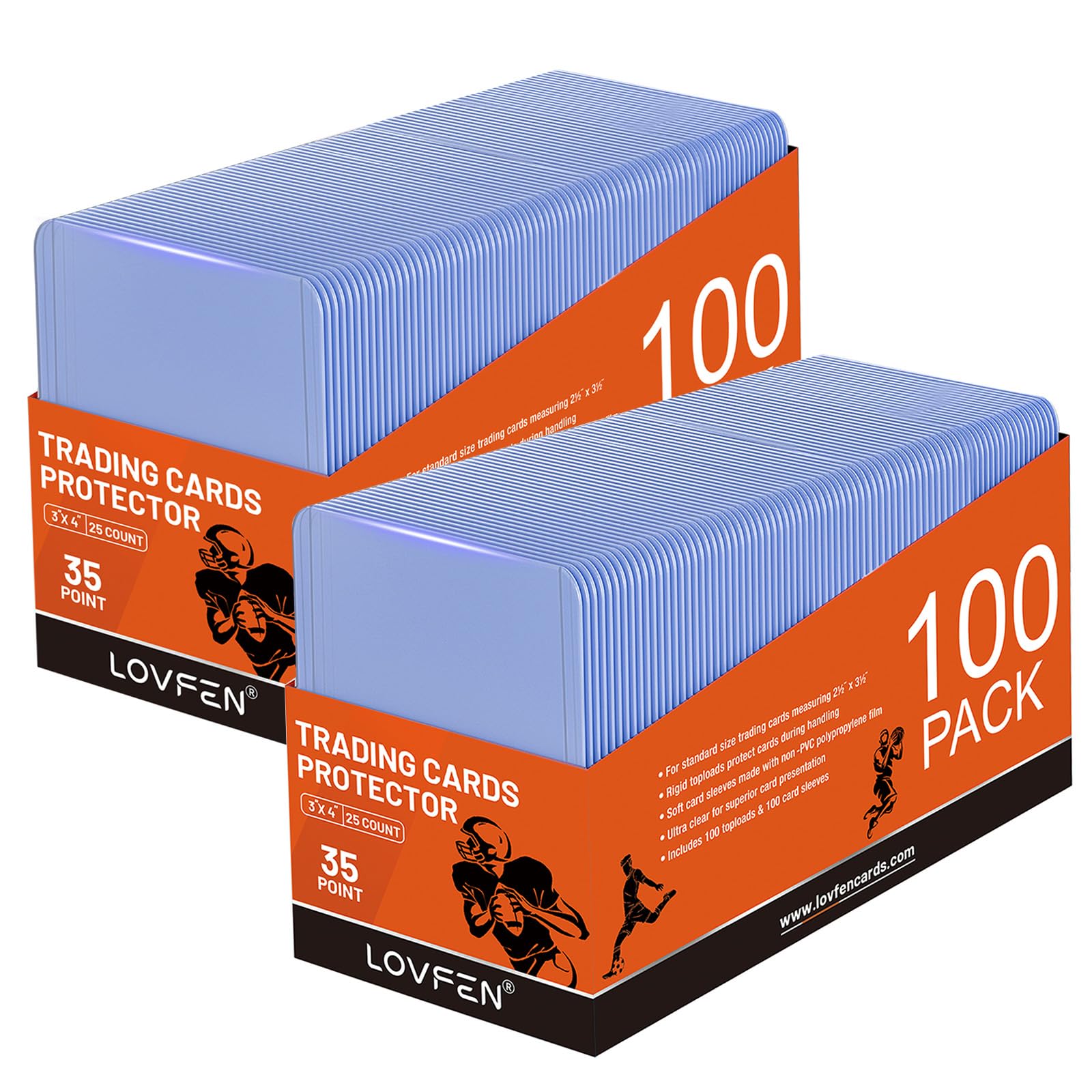1000 fundas para tarjetas, cargadores superiores para tarjetas, cargadores superiores de plástico duro de 3 x 4 pulgadas, protectores de tarjetas de béisbol, soporte para tarjetas coleccionables para