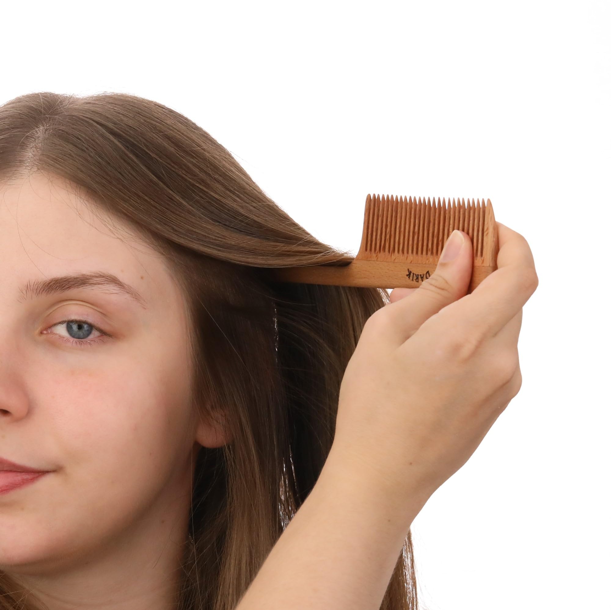 Peine de madera de dientes anchos | Cepillo ancho de madera para cabello | Cepillo de pelo natural | Cepillo de pelo de estilo vintage | Peine de madera para un peinado suave | Peine antiestático