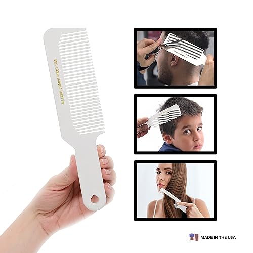 Miniatura 8 de Allegro Combs 9001 Peines de pelo con parte superior plana, peinetas para difuminar, para peluquería y adelgazamiento, flexibles, para mujeres,