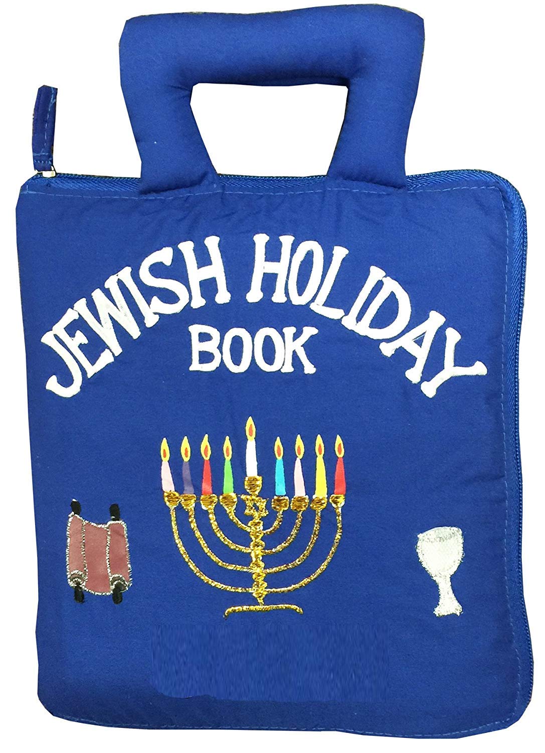 Pockets of Learning Jewish Holiday Quiet Activity Busy Book for Toddlers and Children | Interactive Pretend Play Soft Cloth Fabric Book for Kids Travel