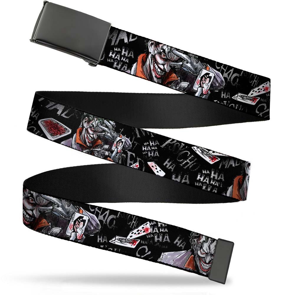 Buckle-Down Men's Web Belt Joker, Multicolor, 1.5" Wide/Fits up to 42" Pant Size