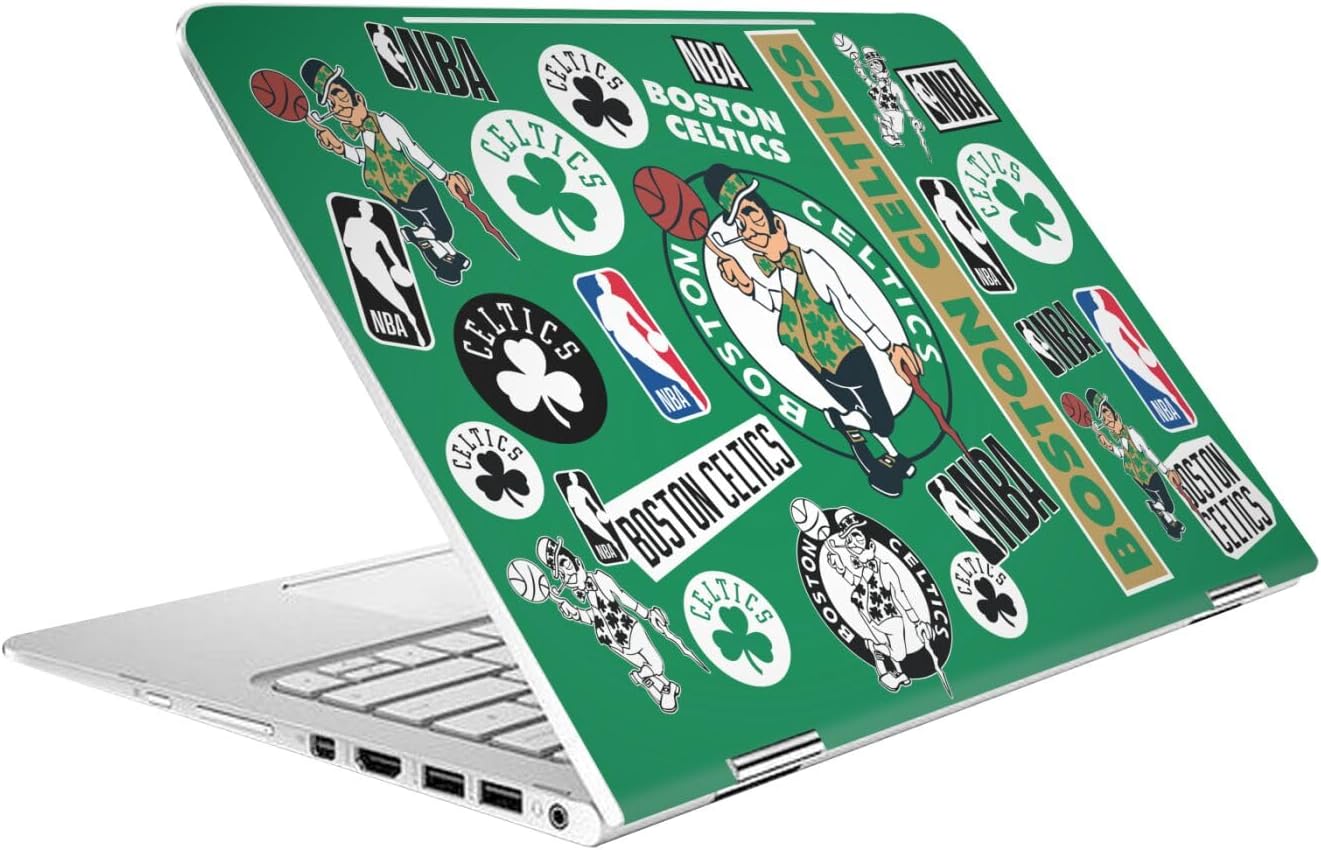 Head Case Designs Officially Licensed NBA Sticker Collage Boston Celtics Vinyl Sticker Skin Decal Cover Compatible with Asus Vivobook 14 X409FA-EK555T