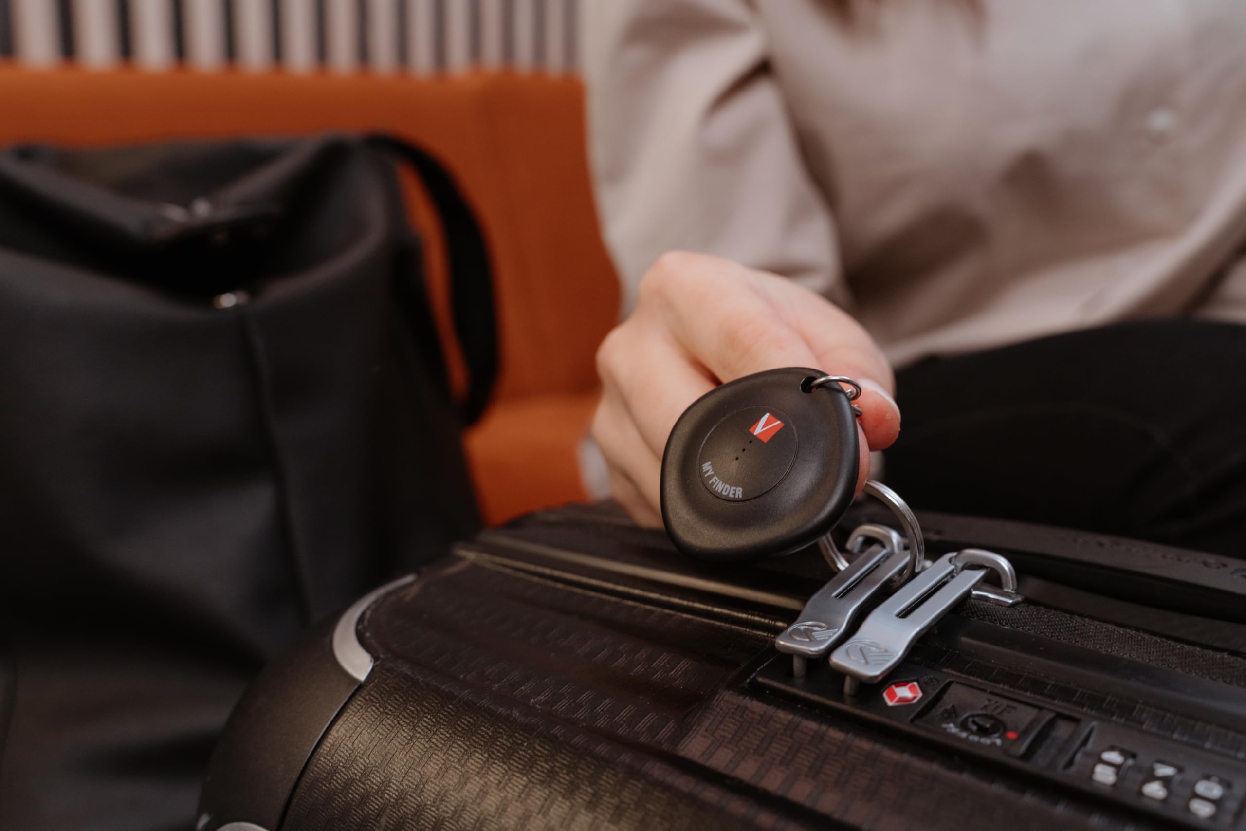 Verbatim My Finder, Bluetooth Tracker do plecaka, walizki, portfela, kluczy i innych przedmiotów, kompatybilny z Apple "Wo jest?", lokalizator kluczy z wymienną baterią