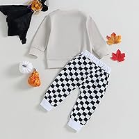 Vista 3 de Sudadera larga de calabaza para bebé niño de Halloween Clorhes, ropa de Halloween para niños pequeños