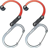 Vista 23 de GEAR AID HEROCLIP 360° Swivel Carabiner Gear Clip and Hook (Medium) for Camping, Backpack, Suitcases and Garage Organization