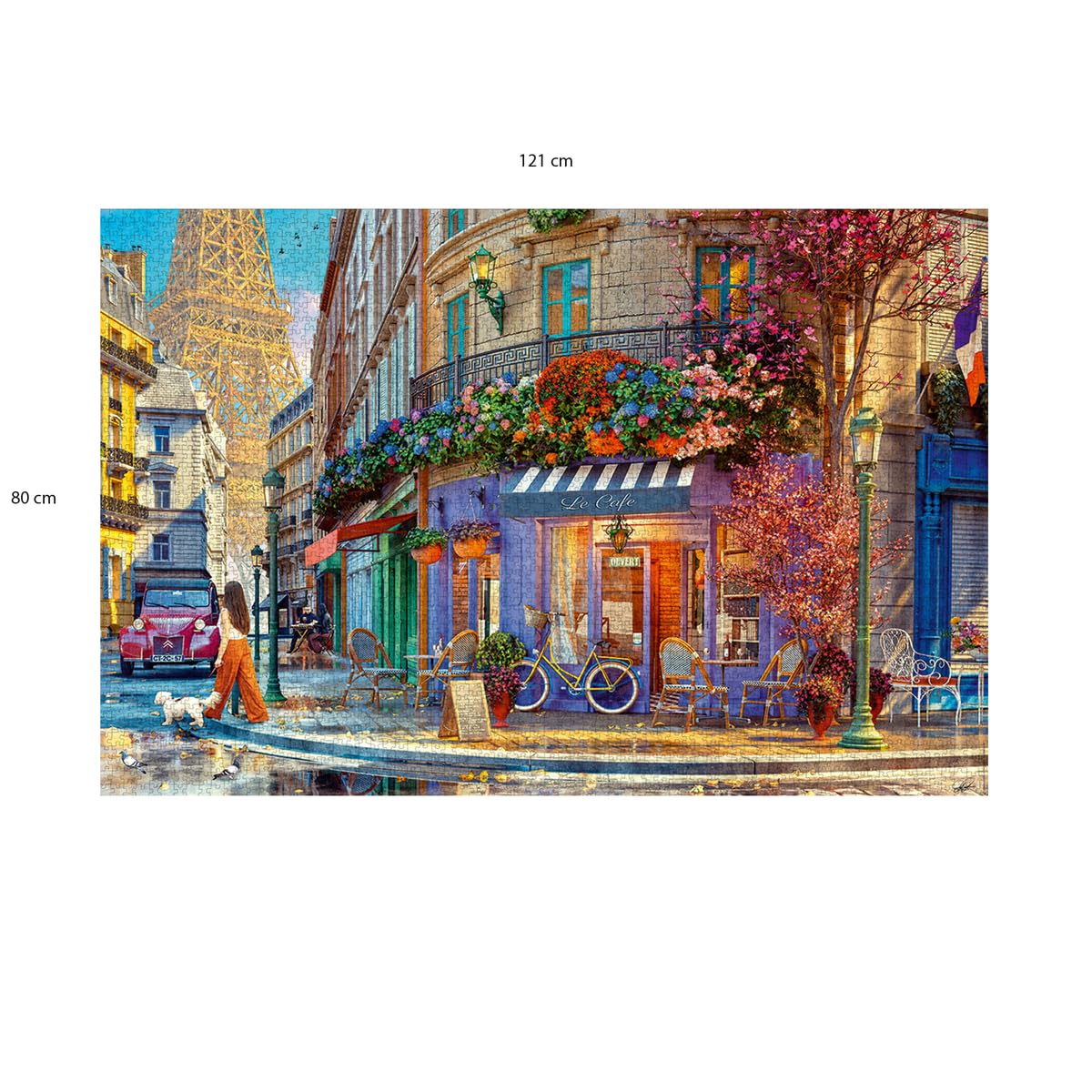 Nathan - Puzzle 3000 pièces - dans Les Rues de Paris - Adultes et Enfants dès 14 Ans - Puzzle de qualité supérieure - Encastrement Parfait - Collection Nostalgie - 12001870