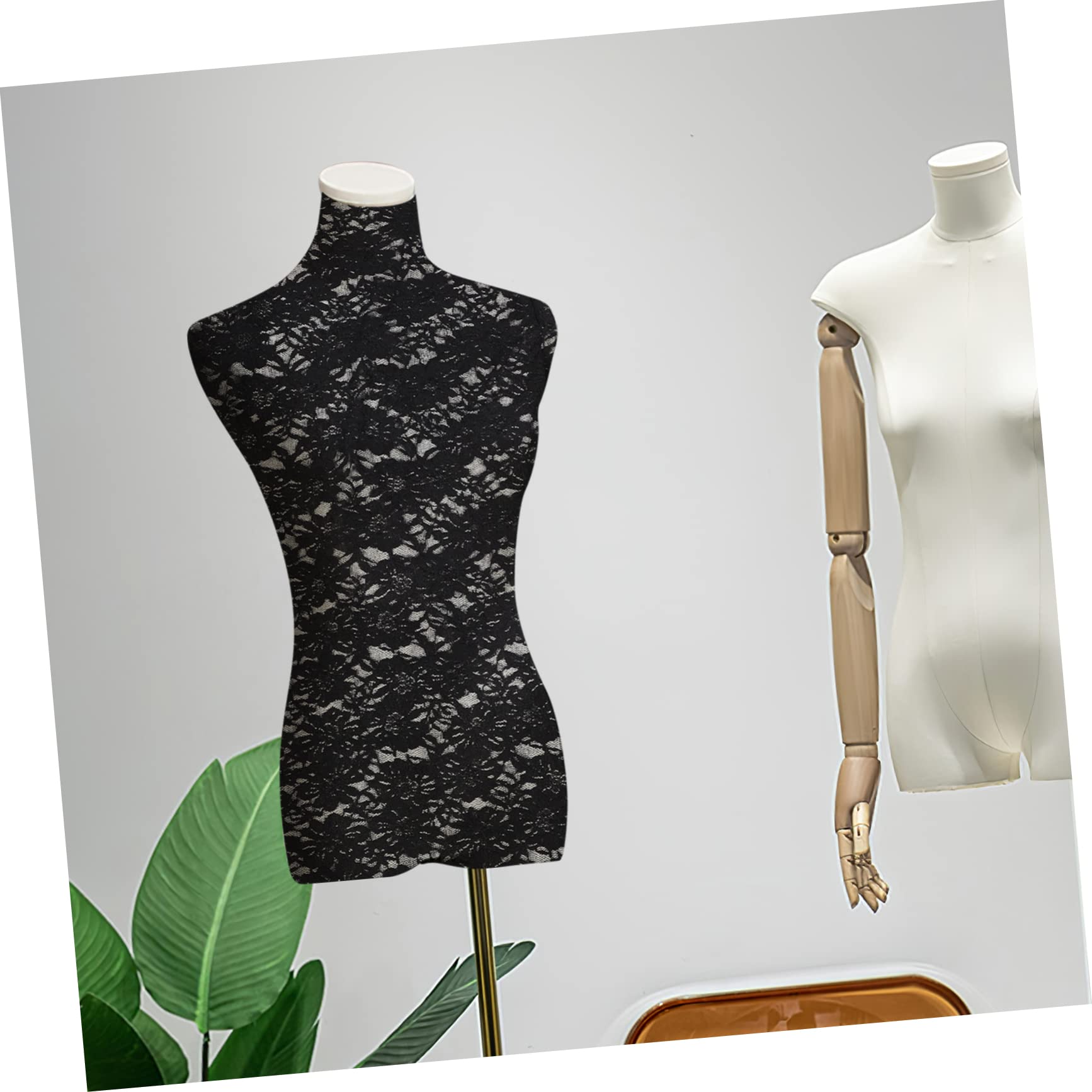 Alipis Mannequin Lace Cover for Female Dress Elegant Half Body Display Cover Model for Mannequins for Retail Clothing and Accessories Showcases