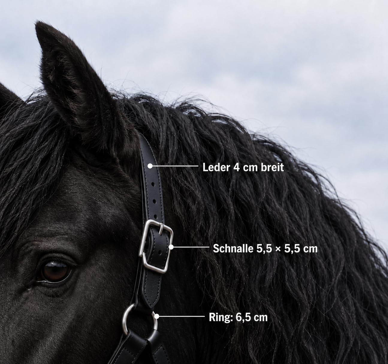 Lederhalfter Kaltblut Leder Halfter DRAFT | Controlhalfter | Führhalfter | Arbeitshalfter Halfter Leder Kaltblut XF + XXF Schwarz sehr stark Arbeitshalfter Noriker Gr. X FULL Gr. XXFULL