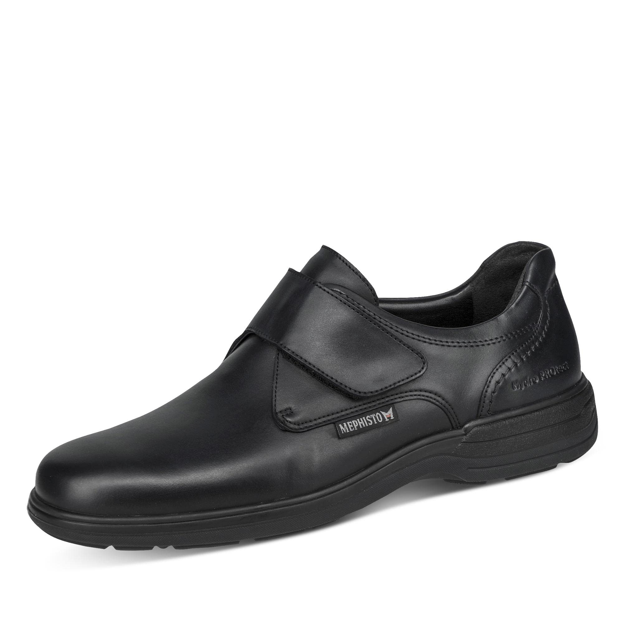 MephistoMens Delio Riko Leather Black Shoes UK