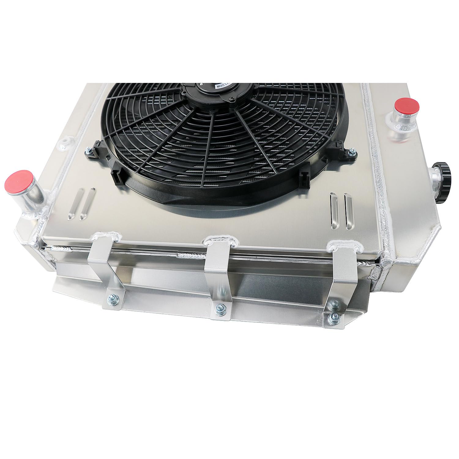 Aluminum Radiator Shroud Fan Kit For 1947-1954 Chevy Truck 3100/3600/3700 - Includes Thermostat Relay