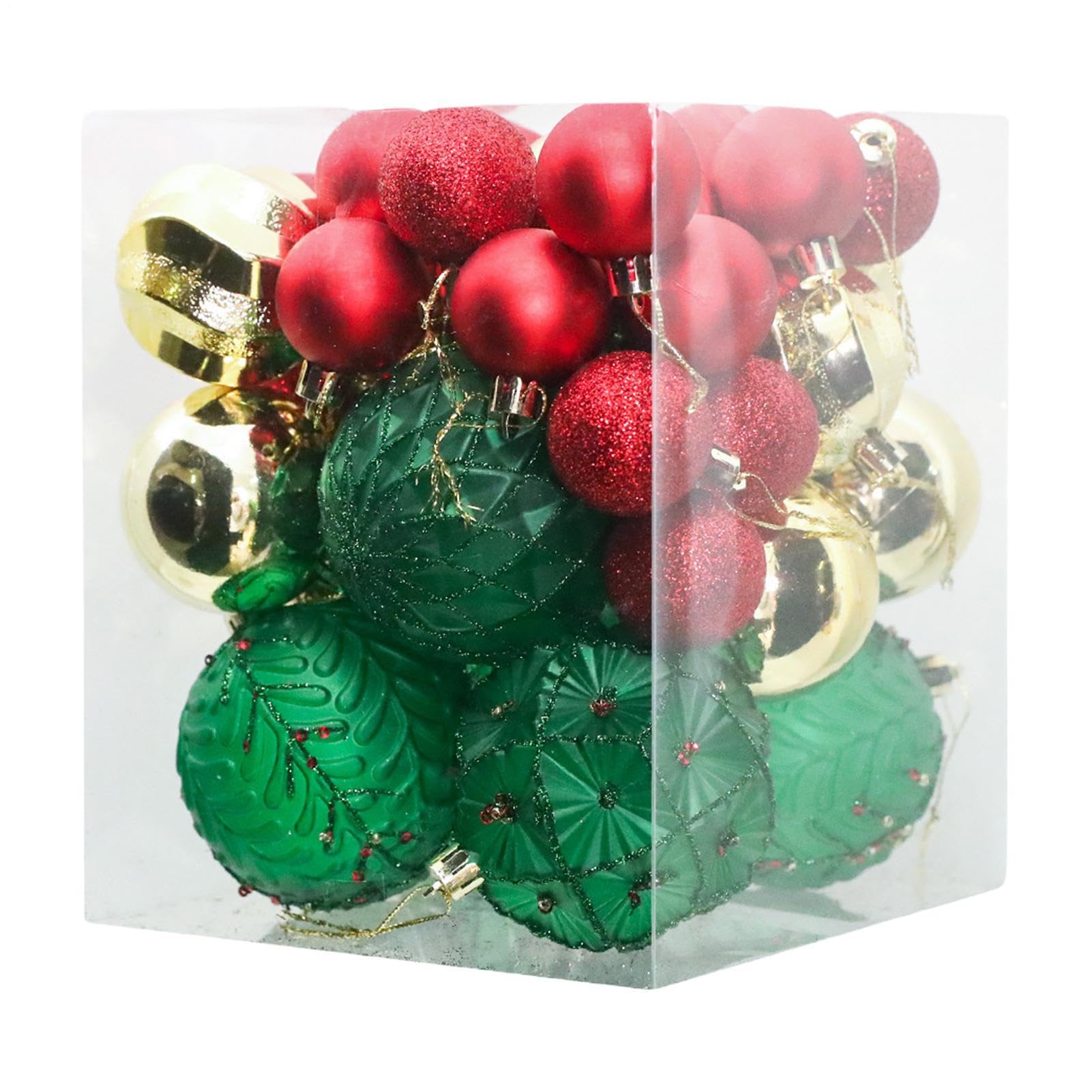 Boules de Noël pour jardin et salon lot de 36 suspensions festives