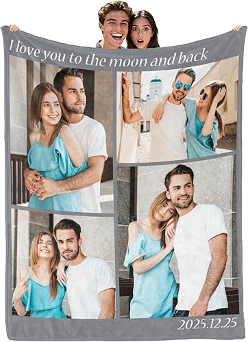 Miniatura 9 de Regalos para hermana, mantas personalizadas con fotos, manta personalizada con fotos para hermana, mantas personalizadas con collage de fotos,