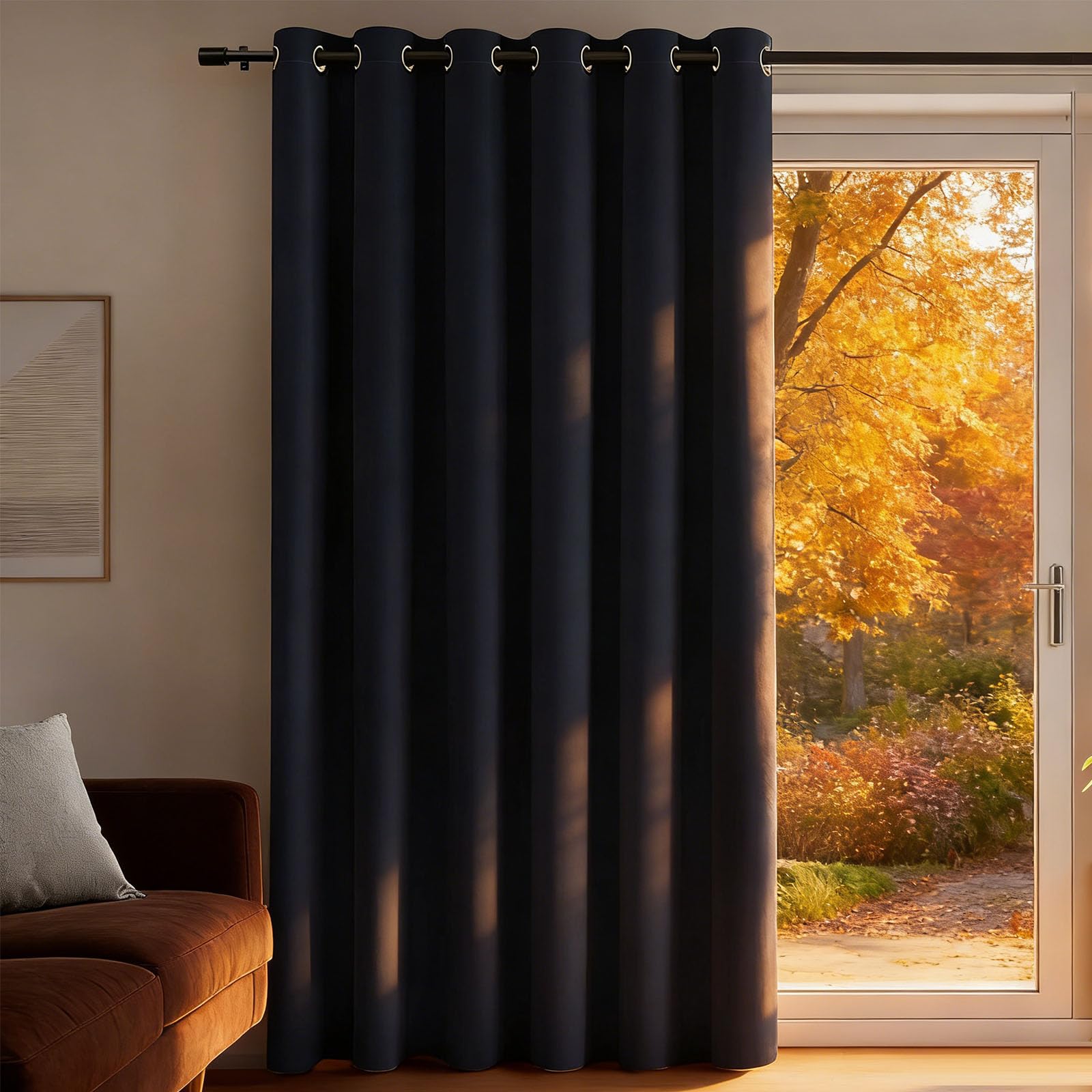 Draperies intérieurs gris occultants pour dressing et salon cosy