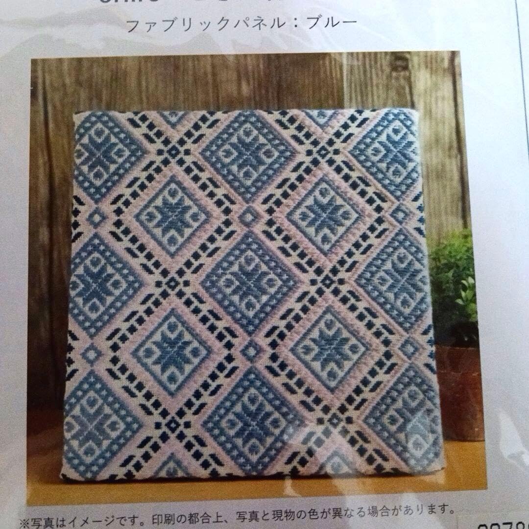 Amazon | こぎん刺しキット 2点セット ブルー oriiro | 刺しゅうキット