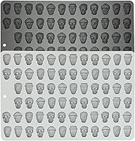Vista 1 de 2 PIEZAS Moldes Mini de Gomitas en Forma de Calavera, Molde de Silicona para Chocolate, Fondant, Caramelos, Galletas, Galletitas, Gelatina
