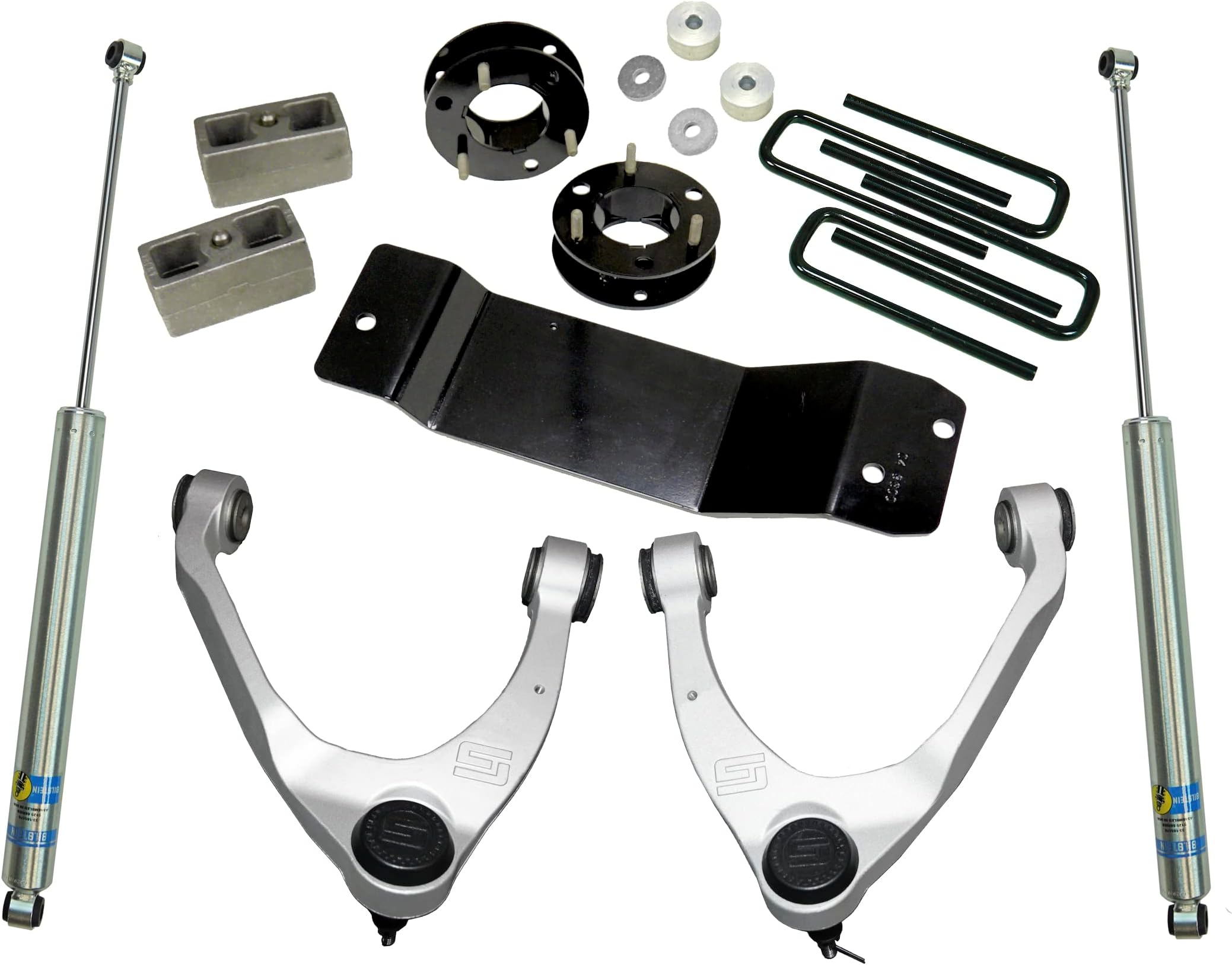 RealTruck SUPERLIFT SUSPENSION 3.5" Lift Kit | Complete Lift Kit with Rear Bilstein 5100 Shocks & Upper Control Arms | 3700B | Fits 2007-2016 Chevrolet Silverado/GMC Sierra 1500 4WD w/Cast Steel Arms