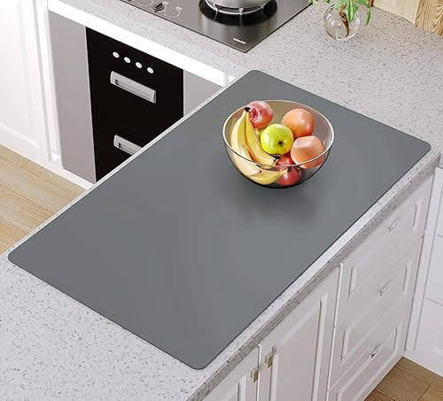 Warome Alfombrillas de silicona para encimera de cocina, 36 x 23.6 pulgadas, resistentes al calor, para encimera, tapete protector de silicona extra