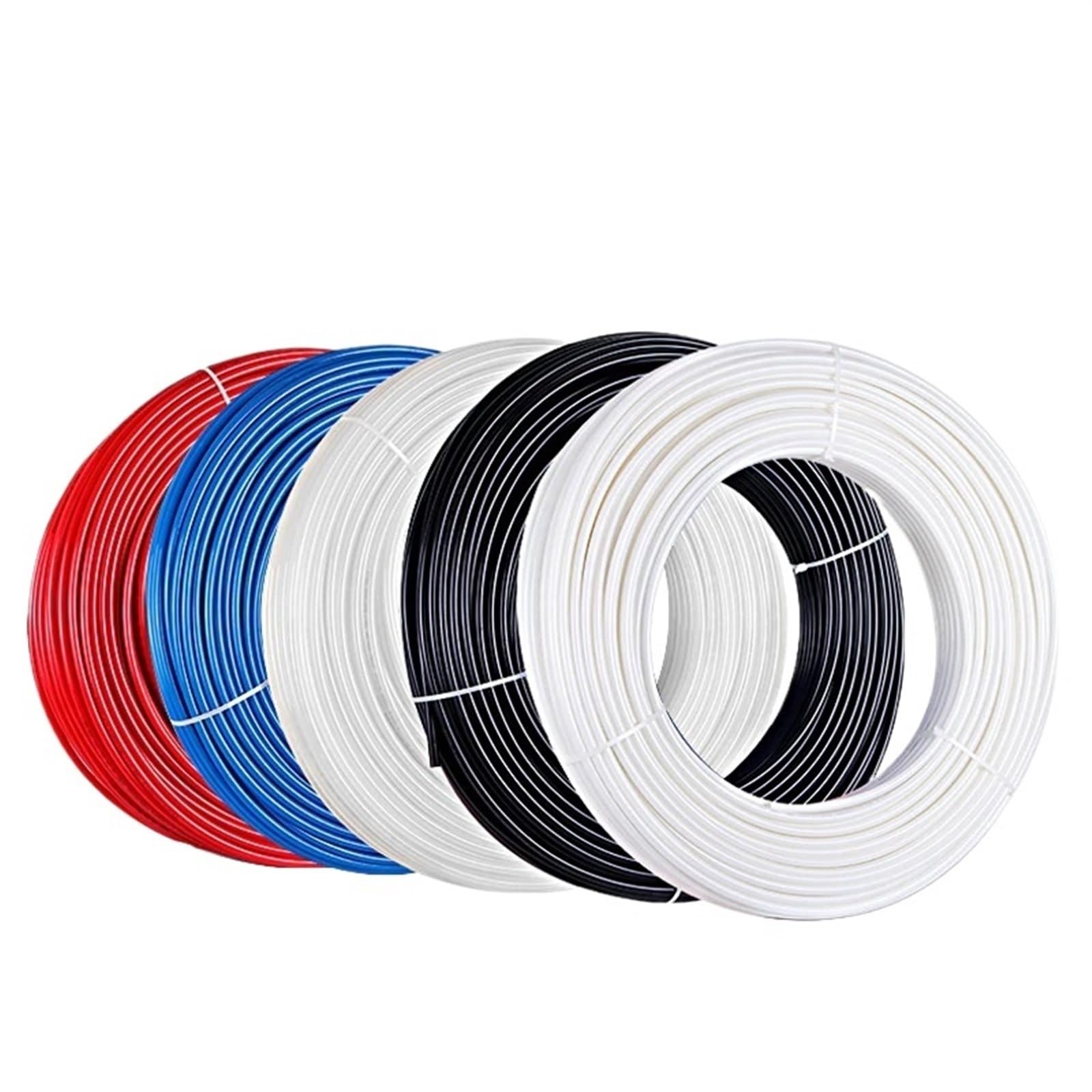 Tubería Tubo de PTFE Resistente a Altas temperaturas y presiones, etileno, Negro Transparente, 2, 3 mm, 4, 6, 8 10, for Impresora 3D(Blue,OD 8mm ID 6mm 10meter)