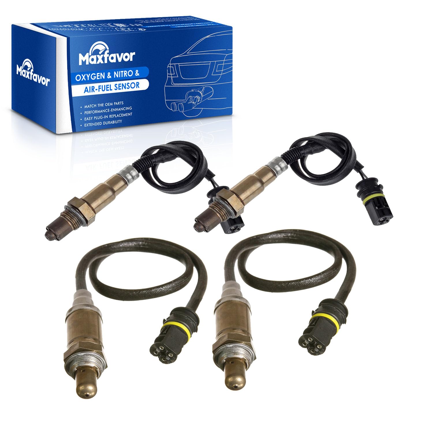 Emissions Sensor A-Premium O2 Oxygen Sensor Set - Downstream Left ...