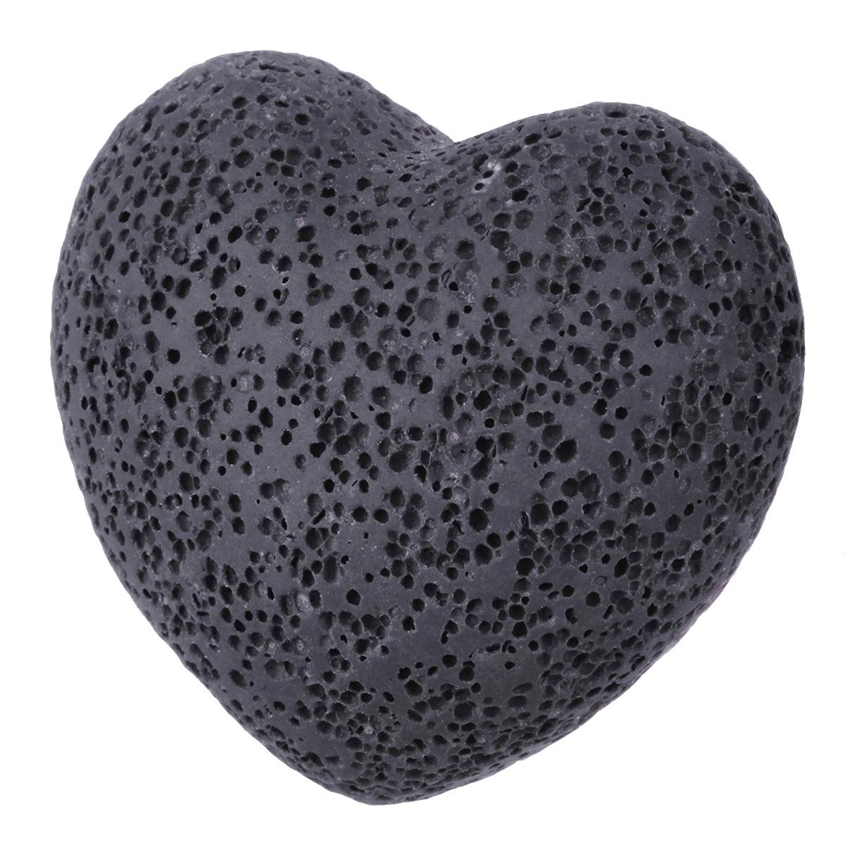 Nupuyai 10pcs Heart Palm Worry Stone for Chakra Reiki Healing Anxiety Pocket Love Stone for Home Office Decoration 25mm Black - Image 2