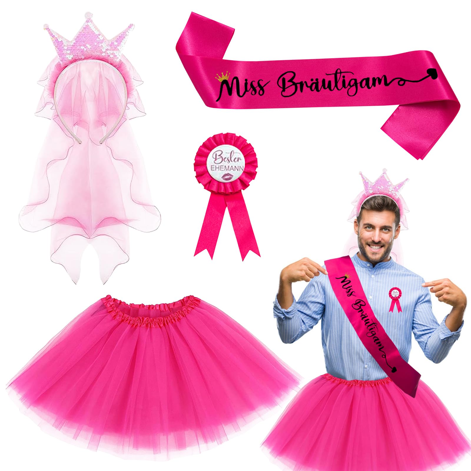 Disfraz Despedida Soltero JGA Disfraz para hombre Disfraces de Hombre JGA Fiestas de Escenario década de 80 Juego de rol de Carnaval Regalos de disfraces de Navidad