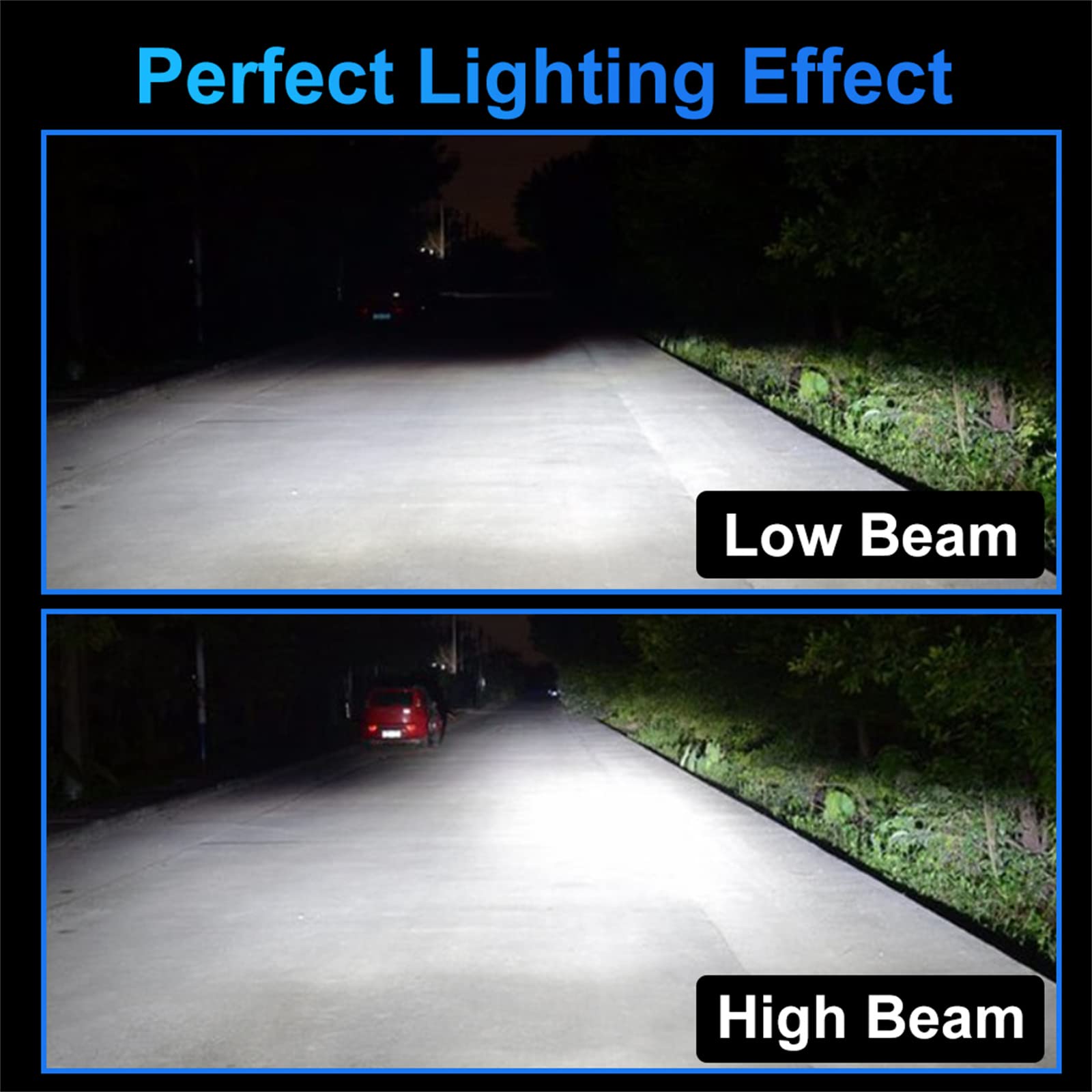 Bombillas LED Para Faros Delanteros, Kit De Conversión De Faros LED Más Brillantes, 18000 Lm, 6000 K, Blanco Frío, Resistente Al Agua IP68, Vida Útil De 50 000 Horas, Paquete De 2,H4
