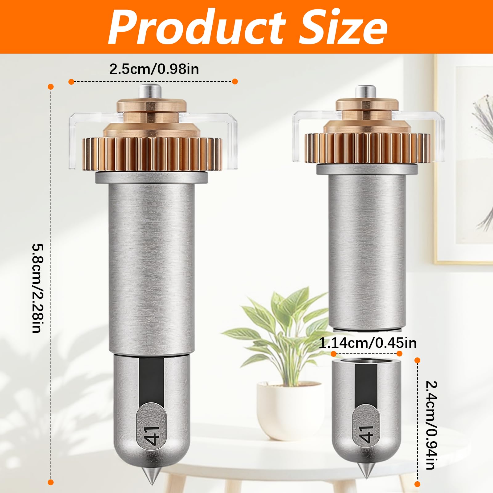 Couteau Et Lame De Rechange Pour Cricut Maker Pour La CréAtion D'éTiquettes Cartes Badges (Pointe De Gravure+Molette Simple+Molette Double+BoîTier D'EntraîNement) (Stil 1（41）)