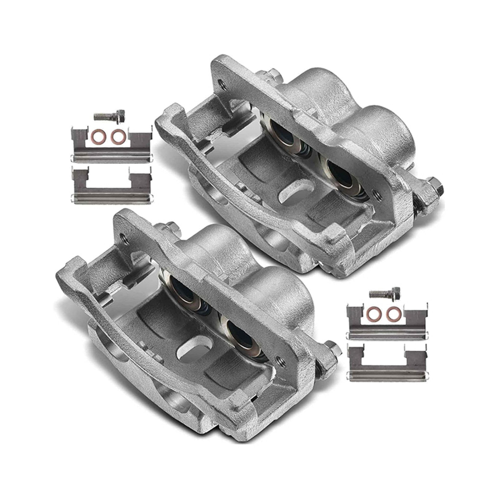 2x Brake Caliper Assembly for GMC Savana 1500 2500 Sierra 1500 2500 for Chevrolet Silverado 1500 2500 3500 for Cadillac 2000-2013 Left and Right with 4 Wheel Disc 18-B4728, 18-B4729