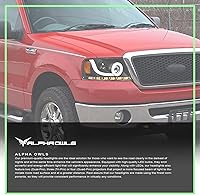 Vista 41 de Alpha Owls 8711378 Projector Headlights With Switchback Sequential LED Bar & Startup Light - Black Amber Fits 2004-2008 Ford F150 / 2006-2008