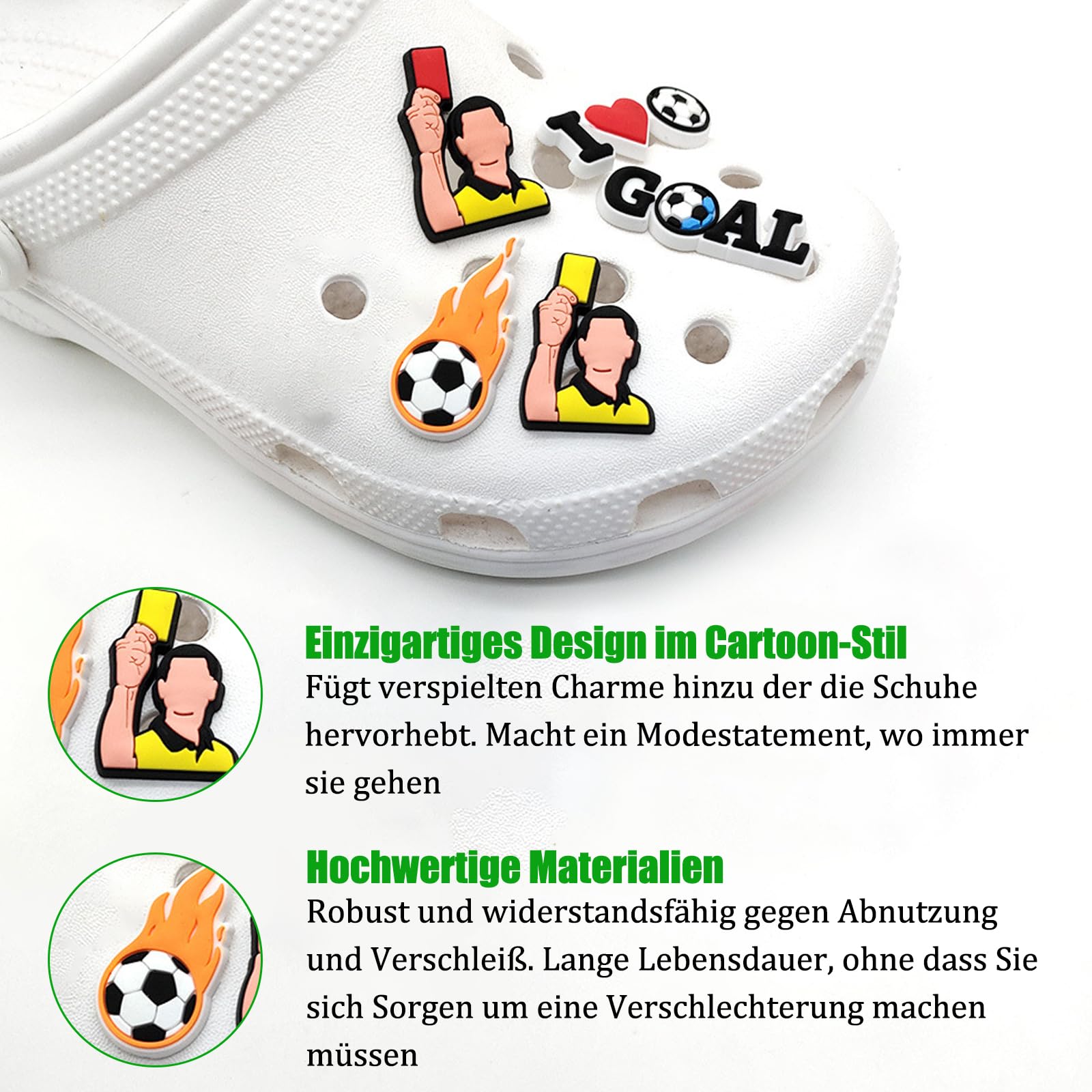 JSTHHTT 72 Piezas Accesorios para Zapatos de Fútbol, Charms Decoración, Regalos Niños