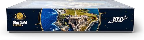Miniatura 7 de Vista aérea del Castillo San Felipe Del Morro en el Viejo San Juan, Puerto Rico, rompecabezas premium de 1000 piezas para adultos