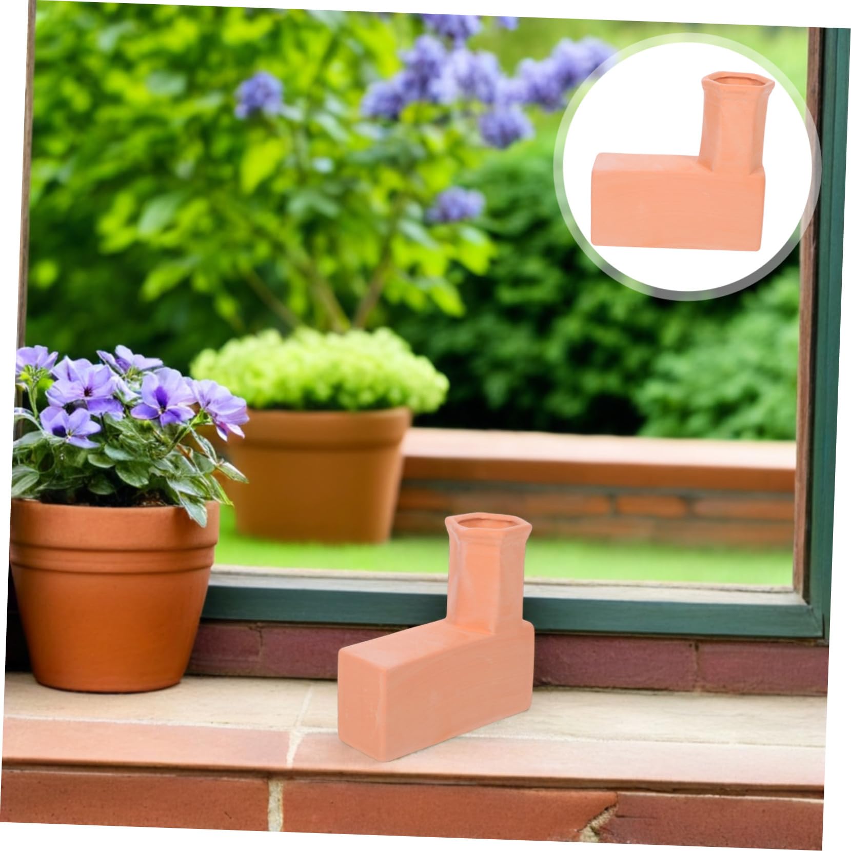 Mipcase Gotero de Riego Automático de Terracota para Plantas Dispositivo de Riego por Goteo Natural para Jardines Interiores y Exteriores Hidratación Precisa y Raíces Saludables