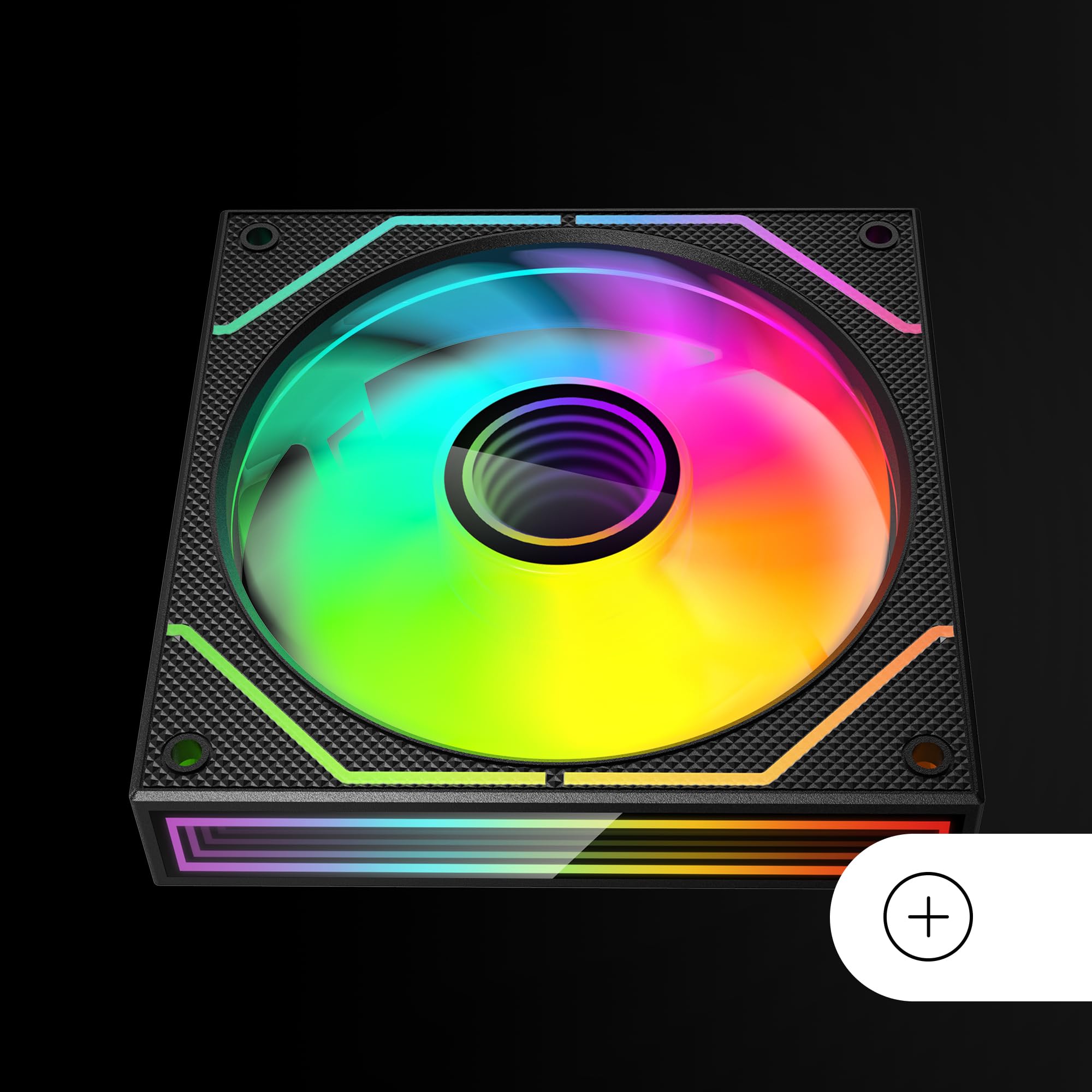 Mars Gaming MF-3DPROKIT, Kit 3x Ventole PWM 120mm, Illuminazione ARGB Infinity Mirror 3D, Sistema di Controllo PWM, Cuscinetti FDB, Telecomando e HUB, Compatibilità Totale ARGB, Nero