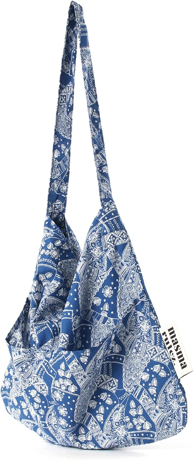 Rabbit eco bag_Blue bandana