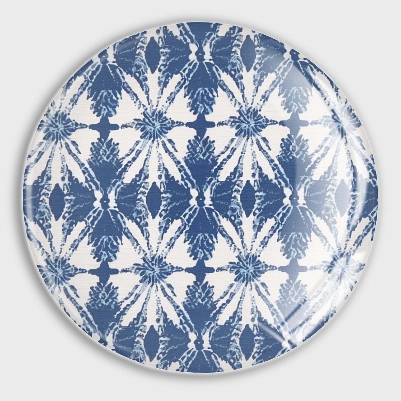 Aimants de réfrigérateur lot de 4 en verre bleu indigo pour cuisine et bureau