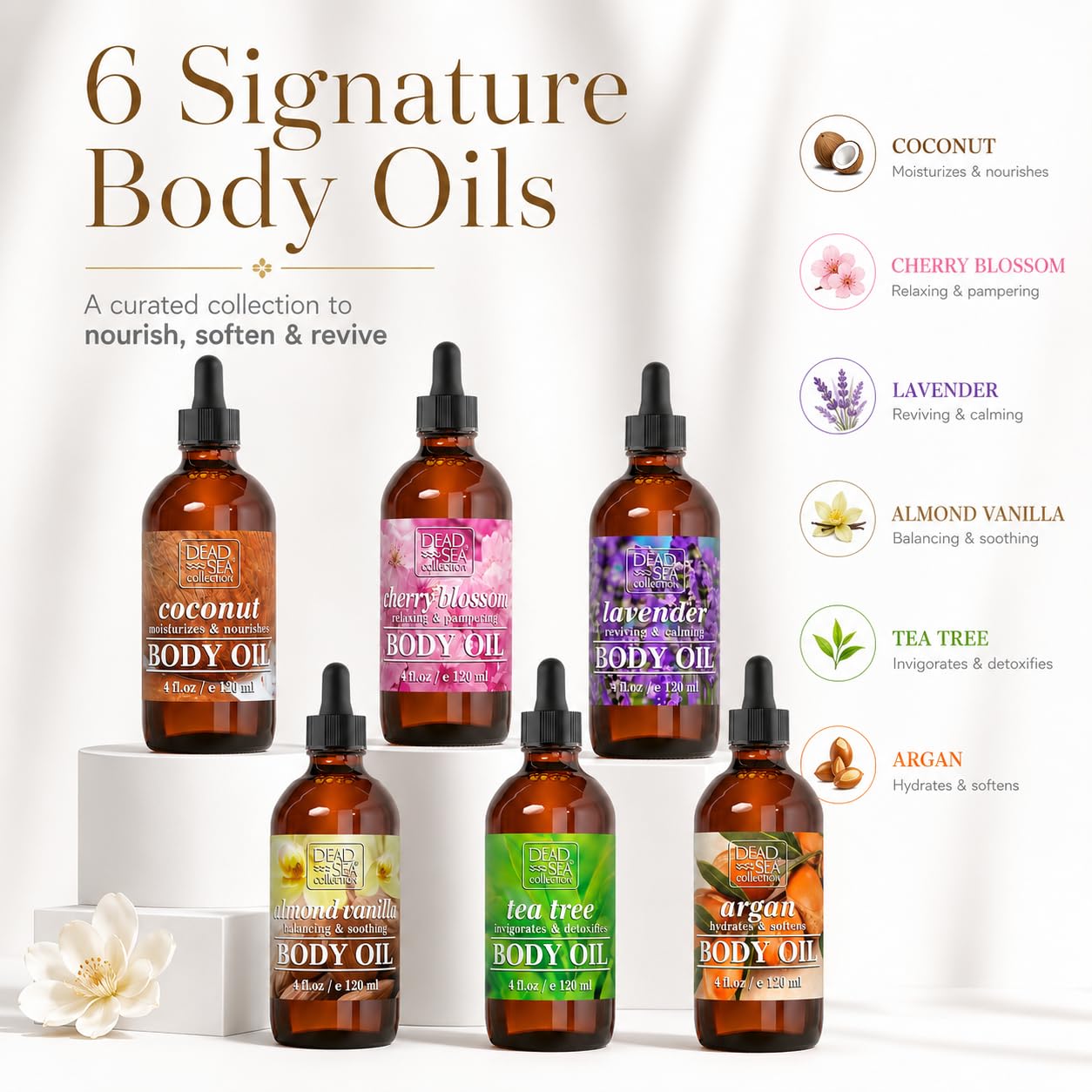 Dead Sea Collection body oil set of 6 image 2