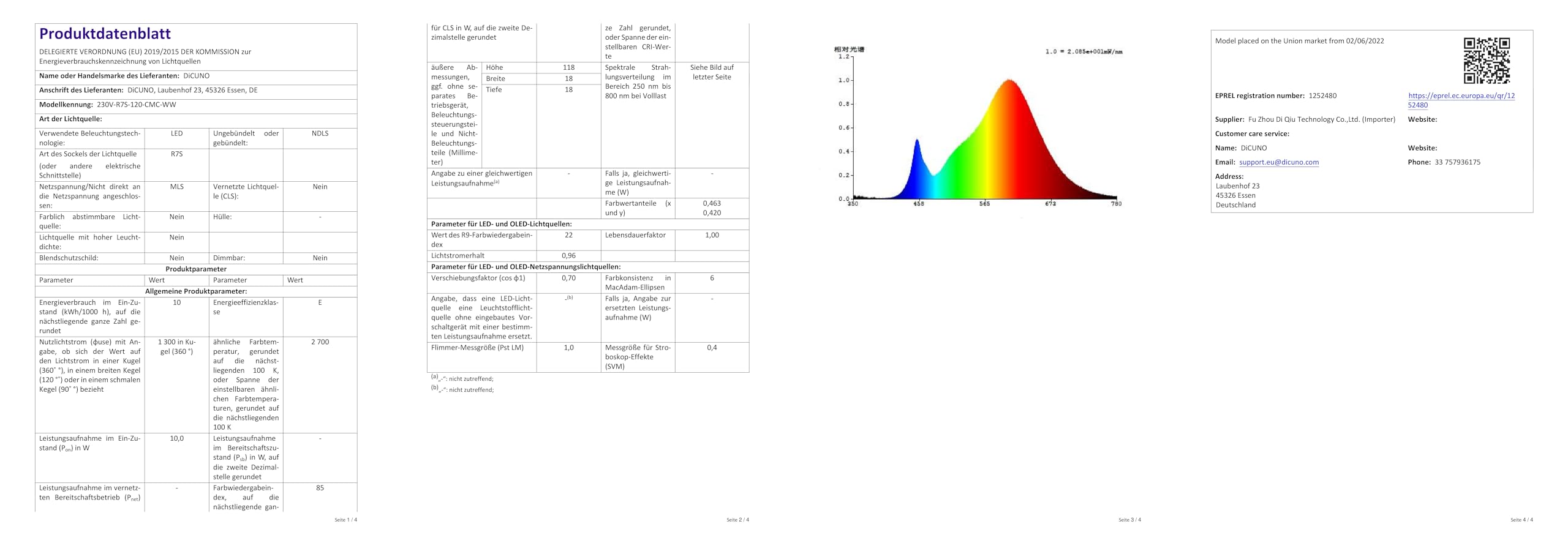 R7S LED 118 Mm Dimmbare Lampen – 20W, 4000K Naturweiß, 2000 Lumen, Ersetzt 200W Halogen, 4 Stück, 360° Abstrahlwinkel