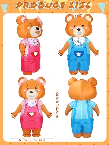 Miniatura 2 de 2 piezas de disfraz inflable gigante para bebé, niño, niña, adulto, disfraz inflable de bebé para cosplay, Navidad