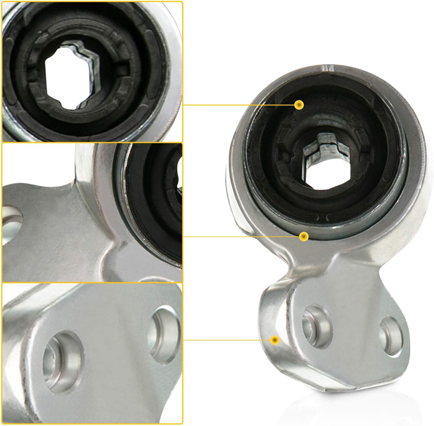 Set of 4 Front Suspension Kit Lower Control Arm with Ball Joint Lower Bushings Replacement for BMW E46 3-Series 1999-2006 E85 Z4 2003-2008