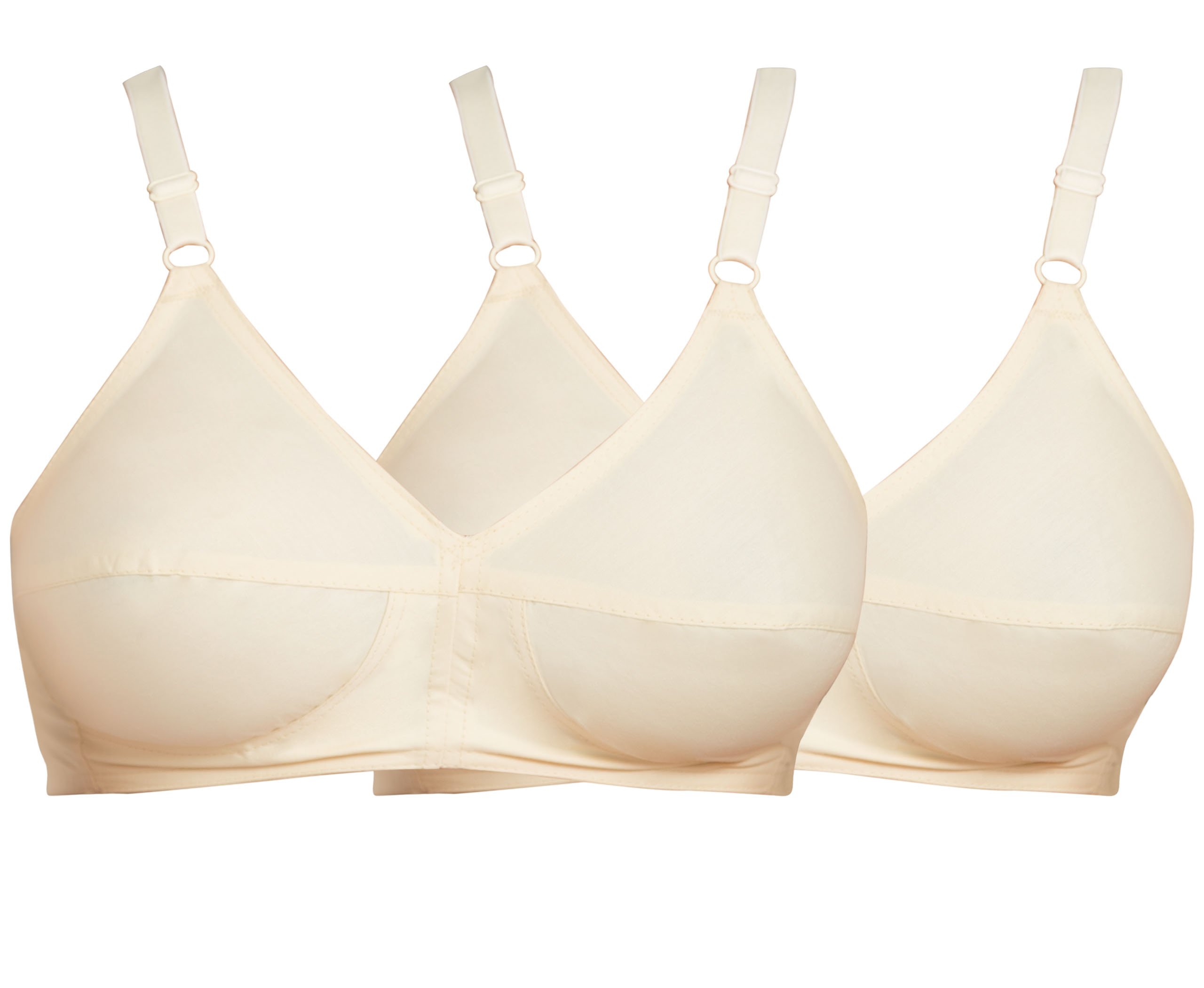 souminie Women's Cotton Non-Padded Non-Wired Everyday Bra (SLY-933_Skin_42B) Pack of 2-picture-48