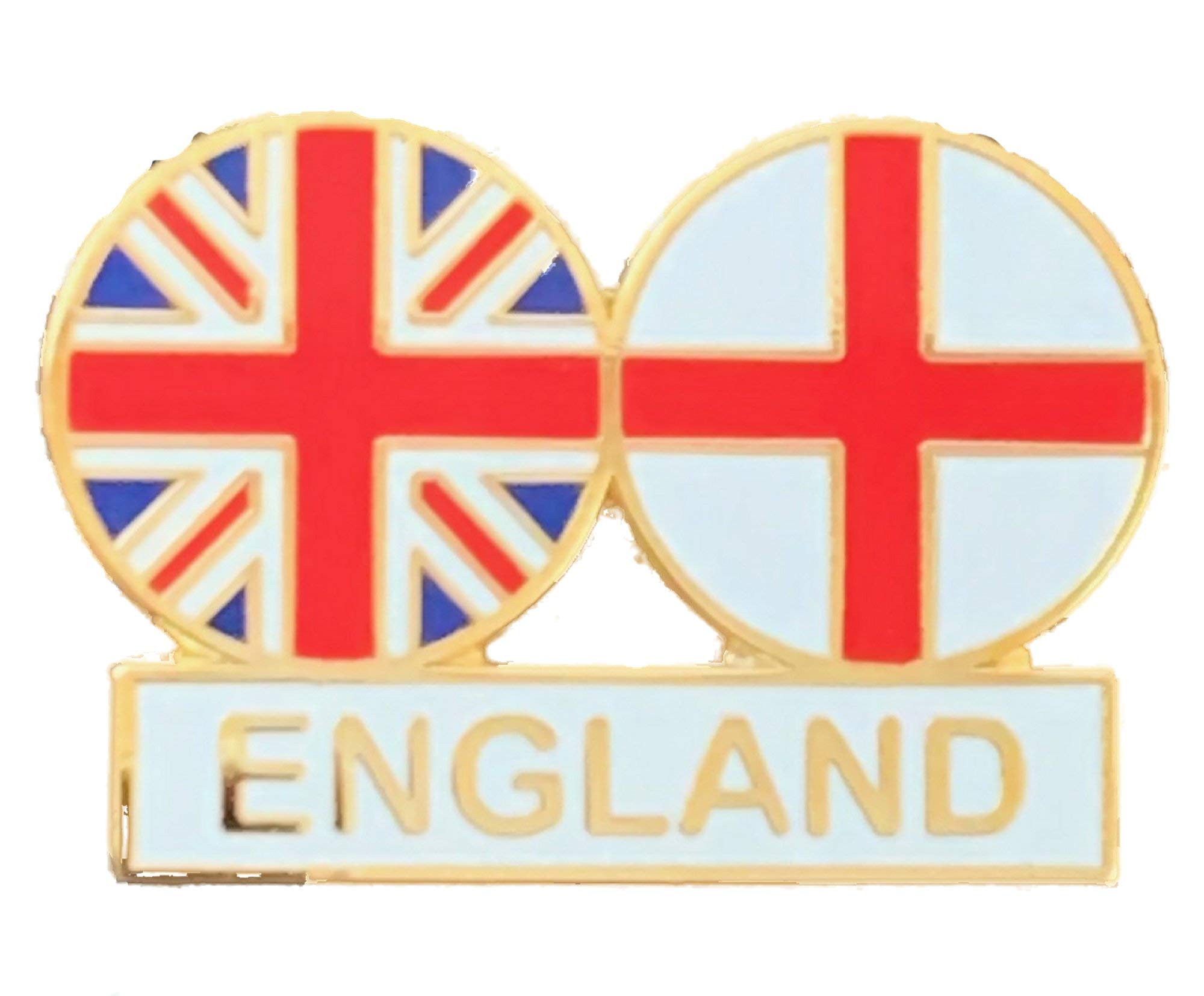UK Union Jack with St George Cross England Quality Enamel Lapel pin Badge T1178