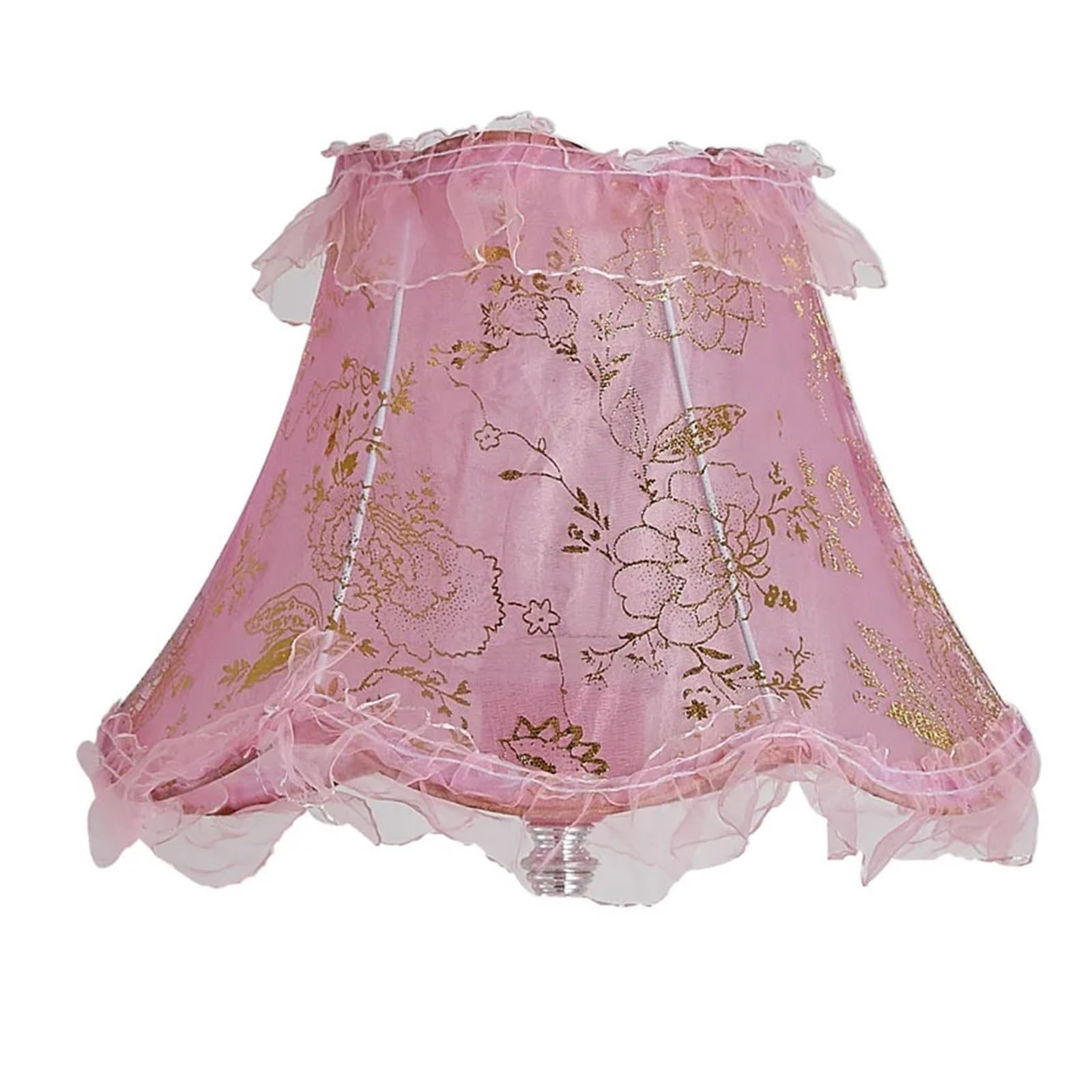 HKYBCF Lamp Shade Lampshade for Table Lamp Living Room Bedroom Bedside Retro Holder Universal Lampcovers for Bedroom(Pink)