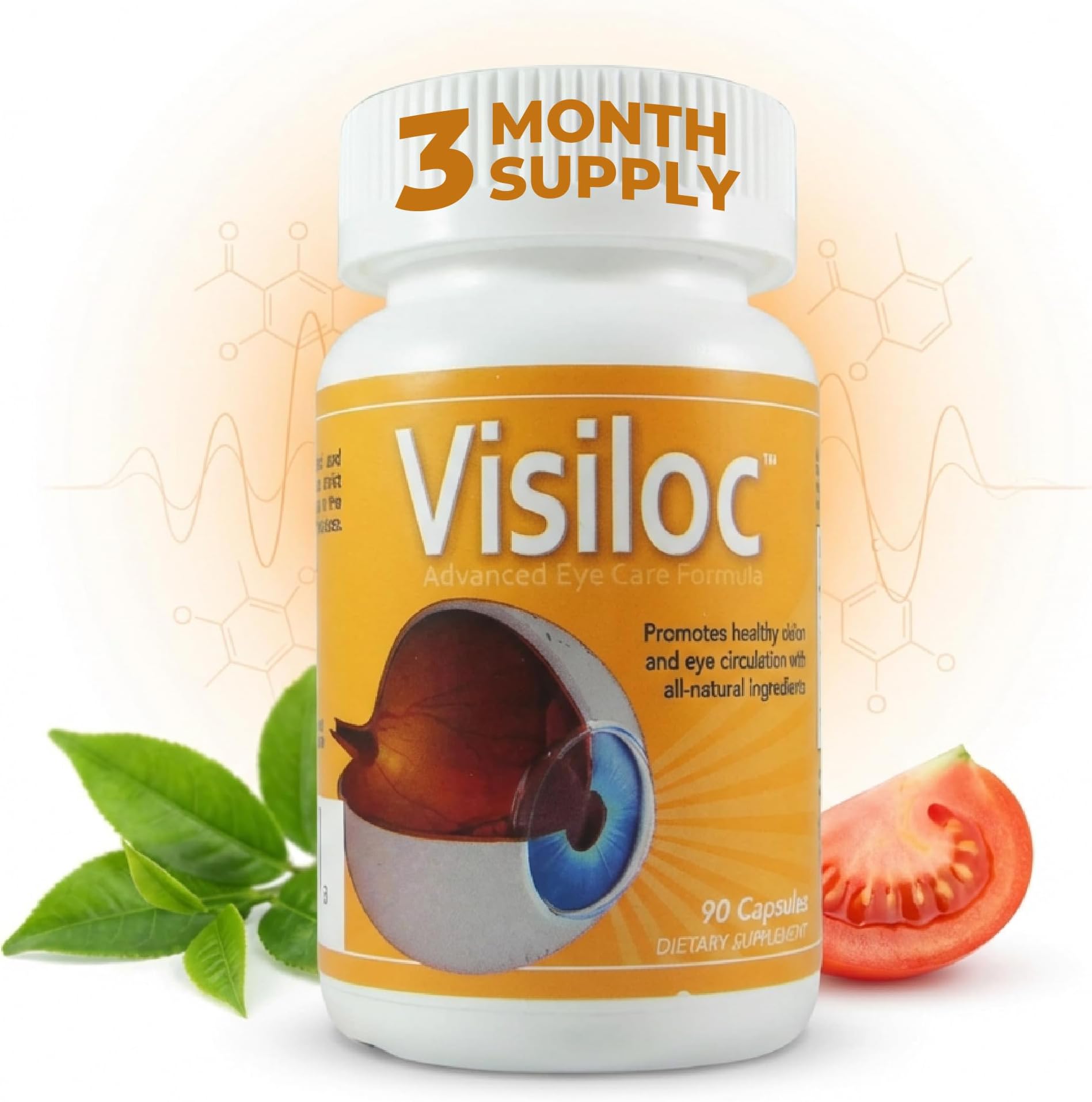 Vision Nutra Visiloc with Nattokinase 3,000 FU NSP-2 & Vitamin K2 | Support Macular Function, Visual Clarity & Circulatory Wellness | 90 Vegan Capsules