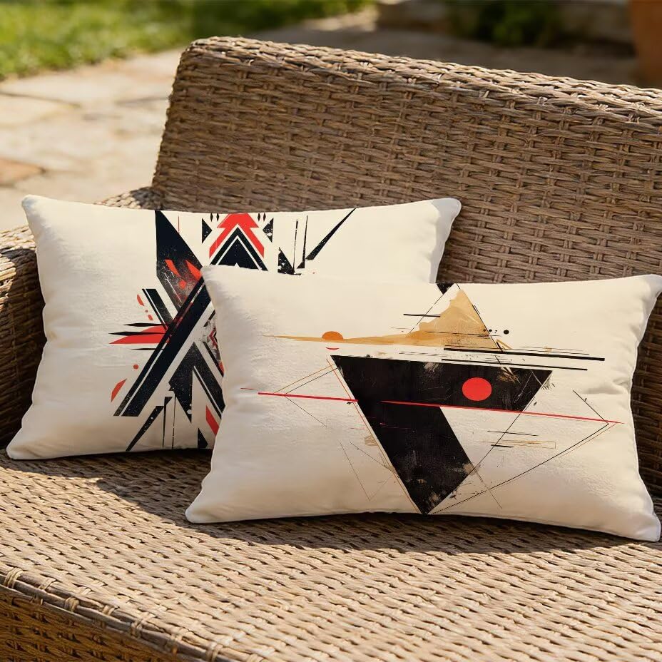 Coussin extérieur imperméable 40x80 crème pour canapé et mobilier de patio