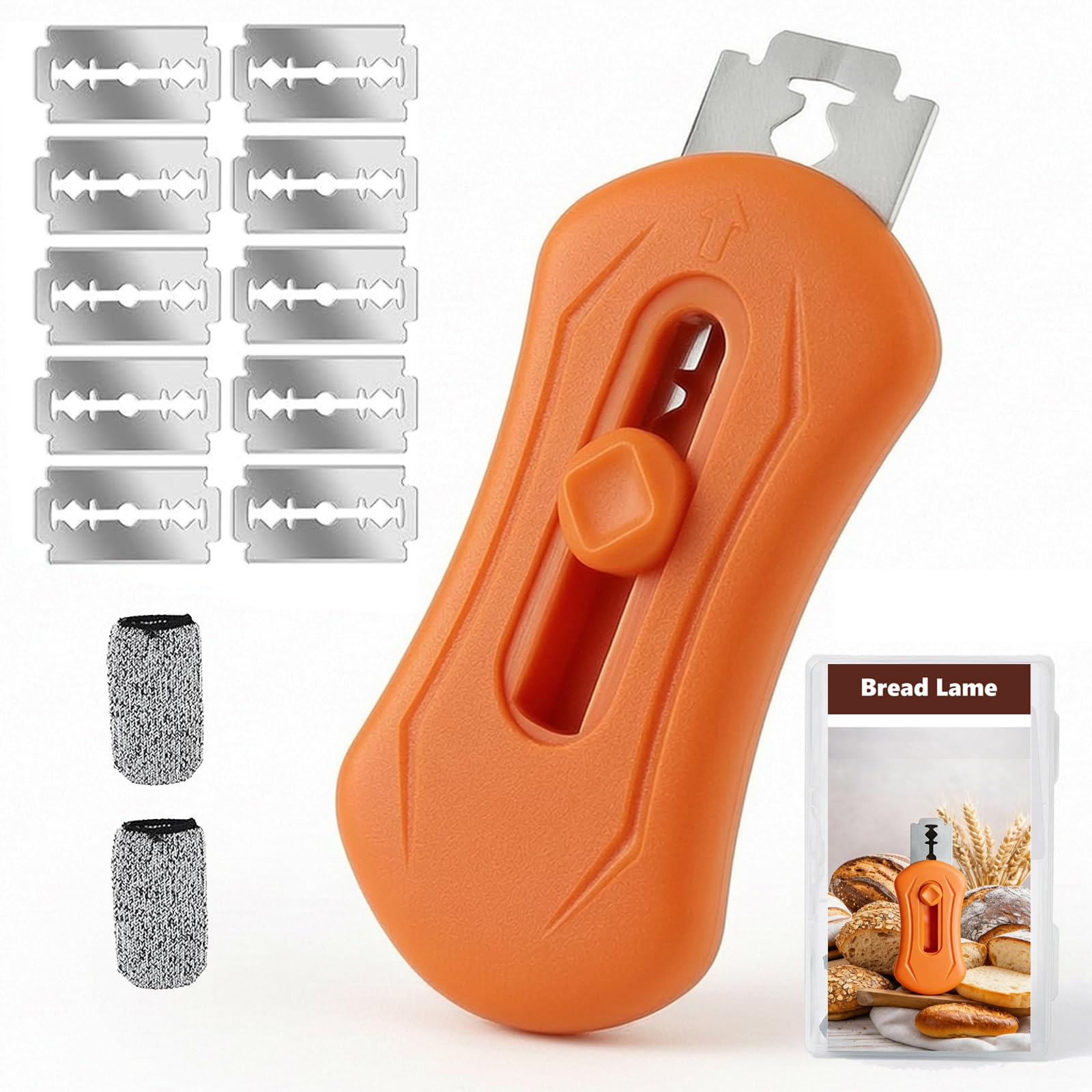 Magnetic Bread Lame - Scoring Tool with 10 Blades -1