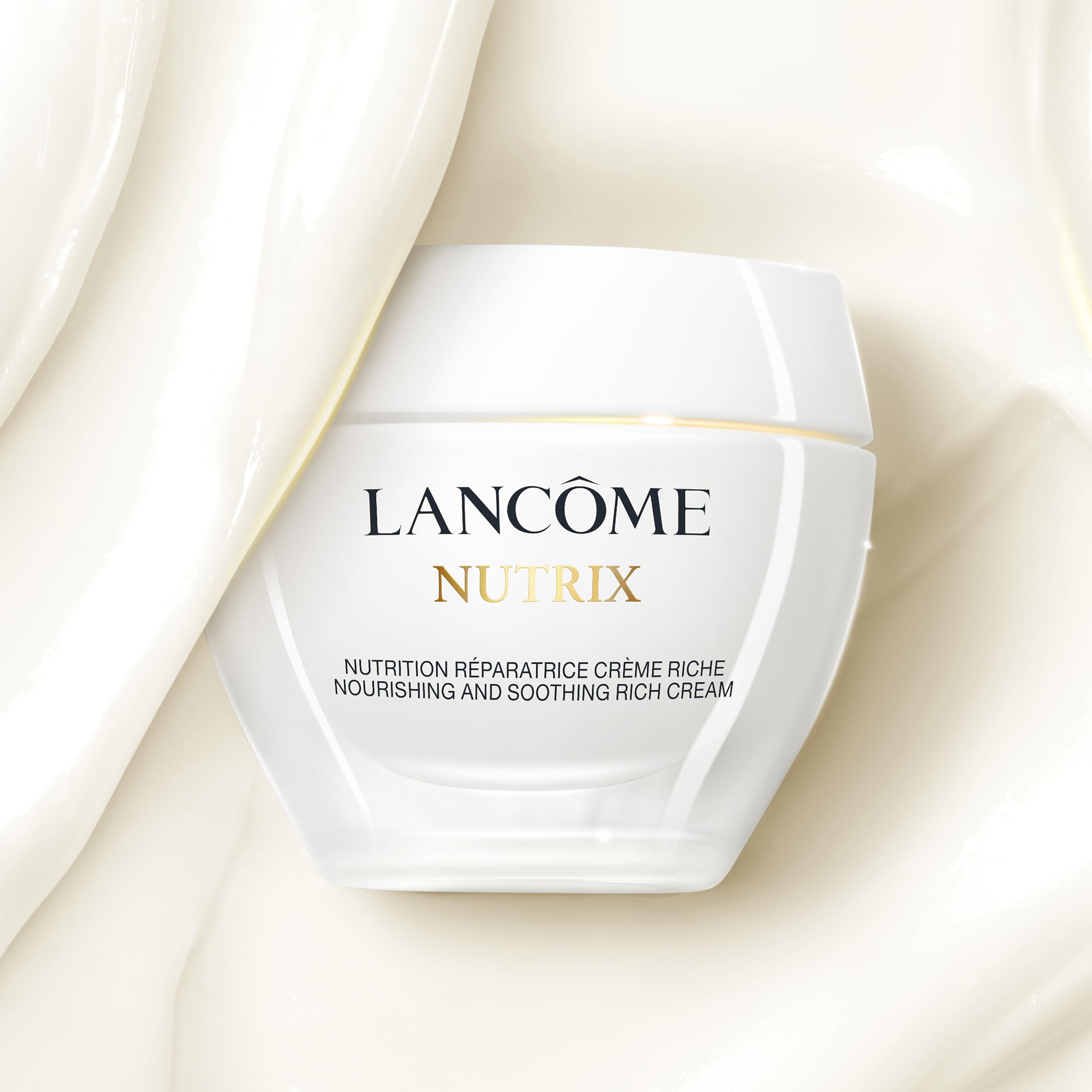 Lancôme - Nutrix Crema Rica Nutrición Reparadora - Tratamiento Facial Hidratante, Calmante y Nutritivo - Pieles Secas y Sensibles - Anti Tirantez e Incomodidad
