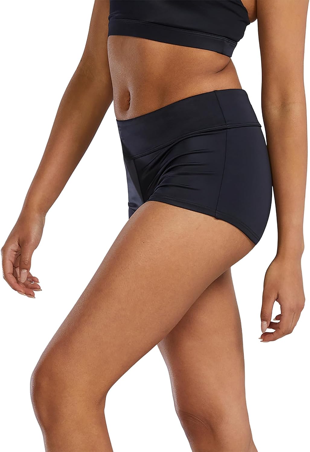 TYR Women's Della Boyshort for Swimming, Yoga, Fitness, and Workout