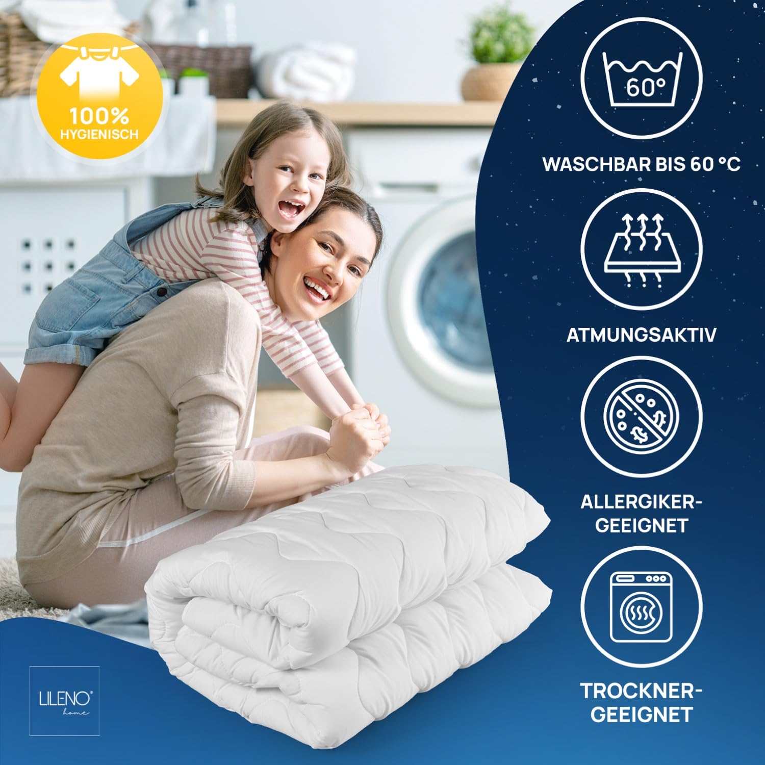 LILENO HOME Matratzenschoner 180x200 cm - Matratzenauflage 180x200 atmungsaktiv u. waschbar- extra weicher Matratzenschoner als Matratzen-Cover u. Schoner für Topper, Boxspringbett u. als Unterbett