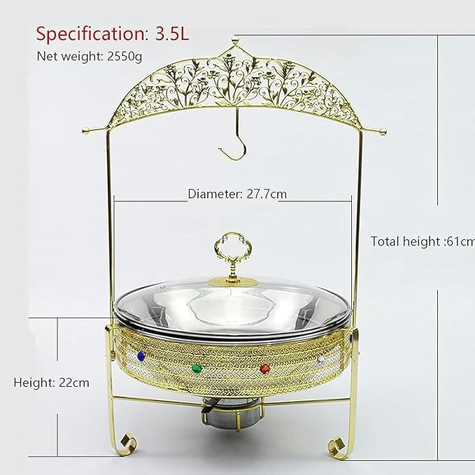 Estufa Eléctrica de Acero Inoxidable para Buffet - Calentador y Servidor miniatura 2