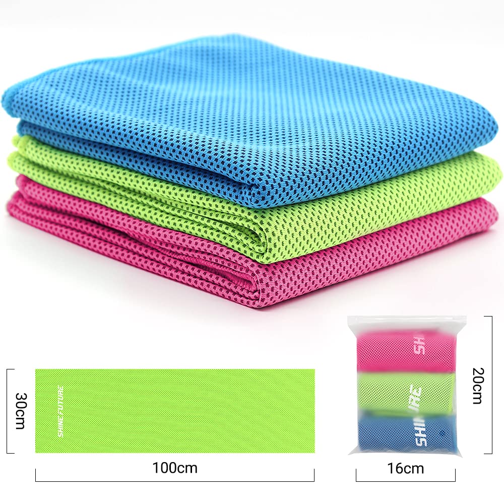 4 Asciugamani Rinfrescanti Sportivi Ad Asciugatura Rapida - 30x90 Cm Con Custodia In Silicone Portatile Per Palestra, Corsa, Trekking